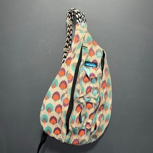 Kavu Rope Bag Backpack Brown Print